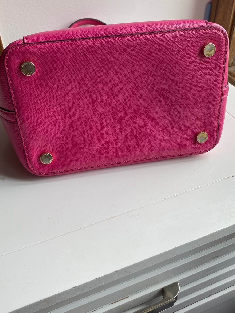 Michael Kors Fuchsia Saffiano Leather Bag - Picture 11 of 13